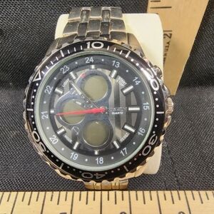 Elgin Chronograph Diver Watch Model# MZB Analog/Digital Works Runs Keeps Time